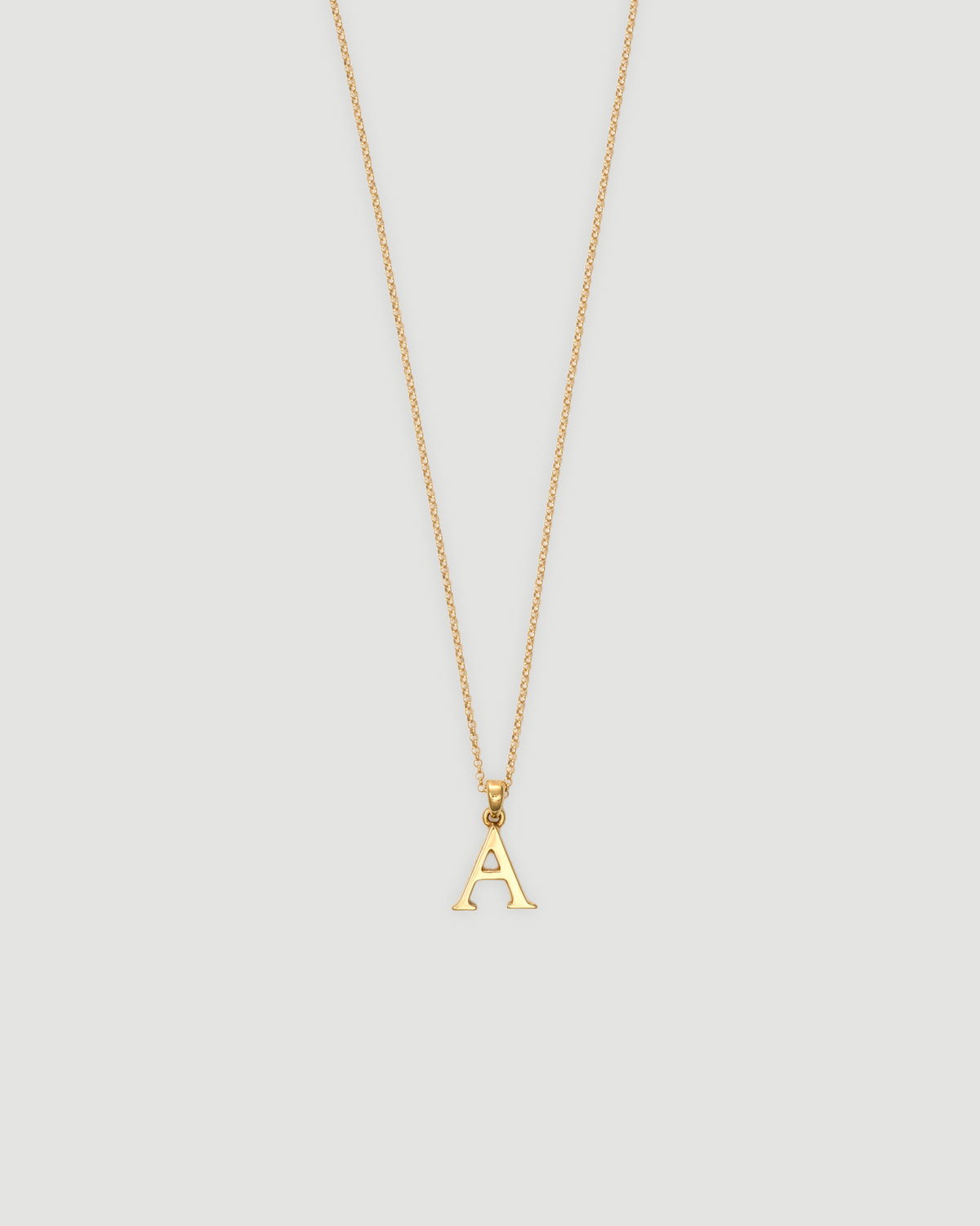 K18 initial necklace 01｜LORO(ロロ)公式通販