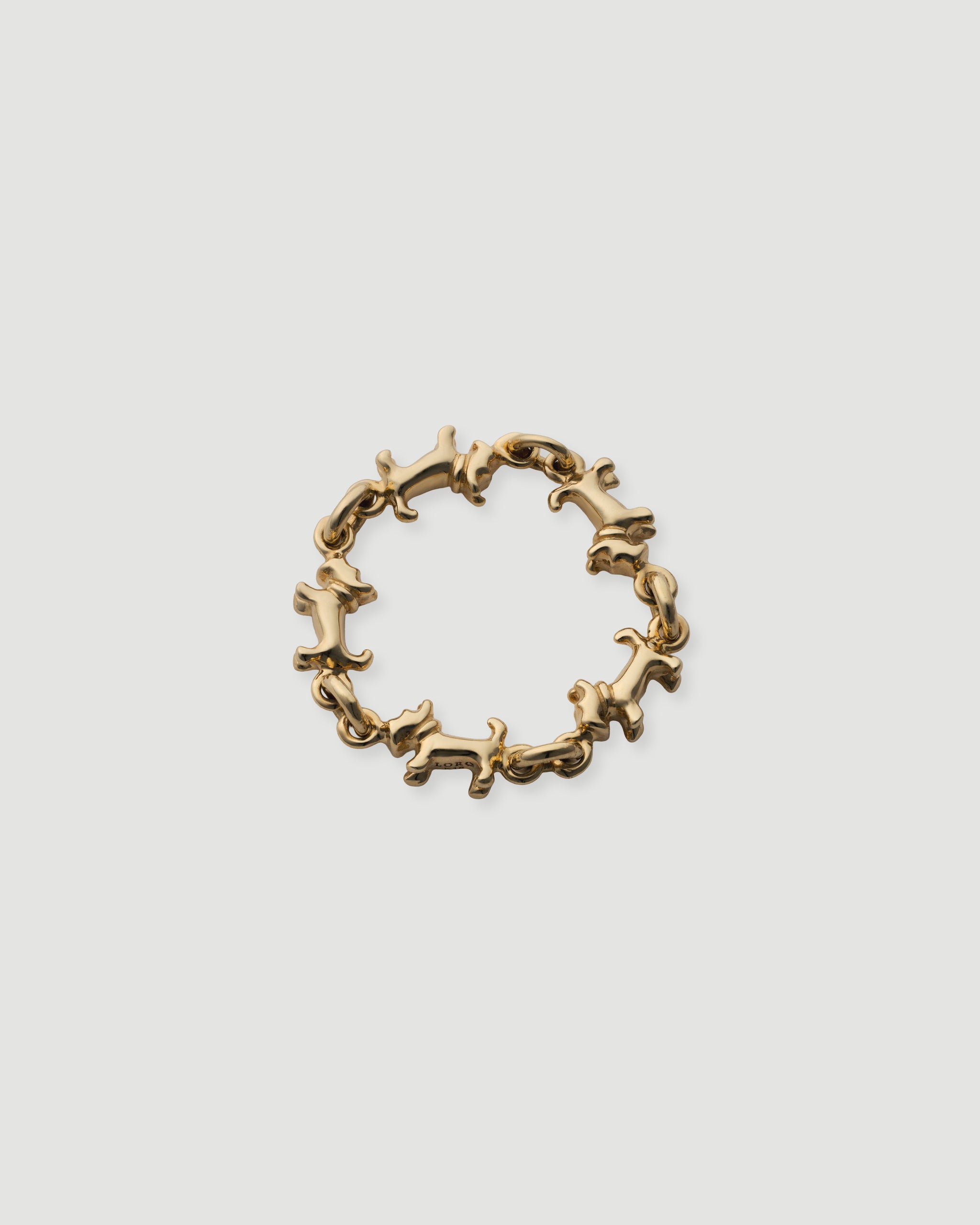 【loro】ロロ　chain ring 01／1号 schnauzer chain ring｜LORO(ロロ)公式通販
