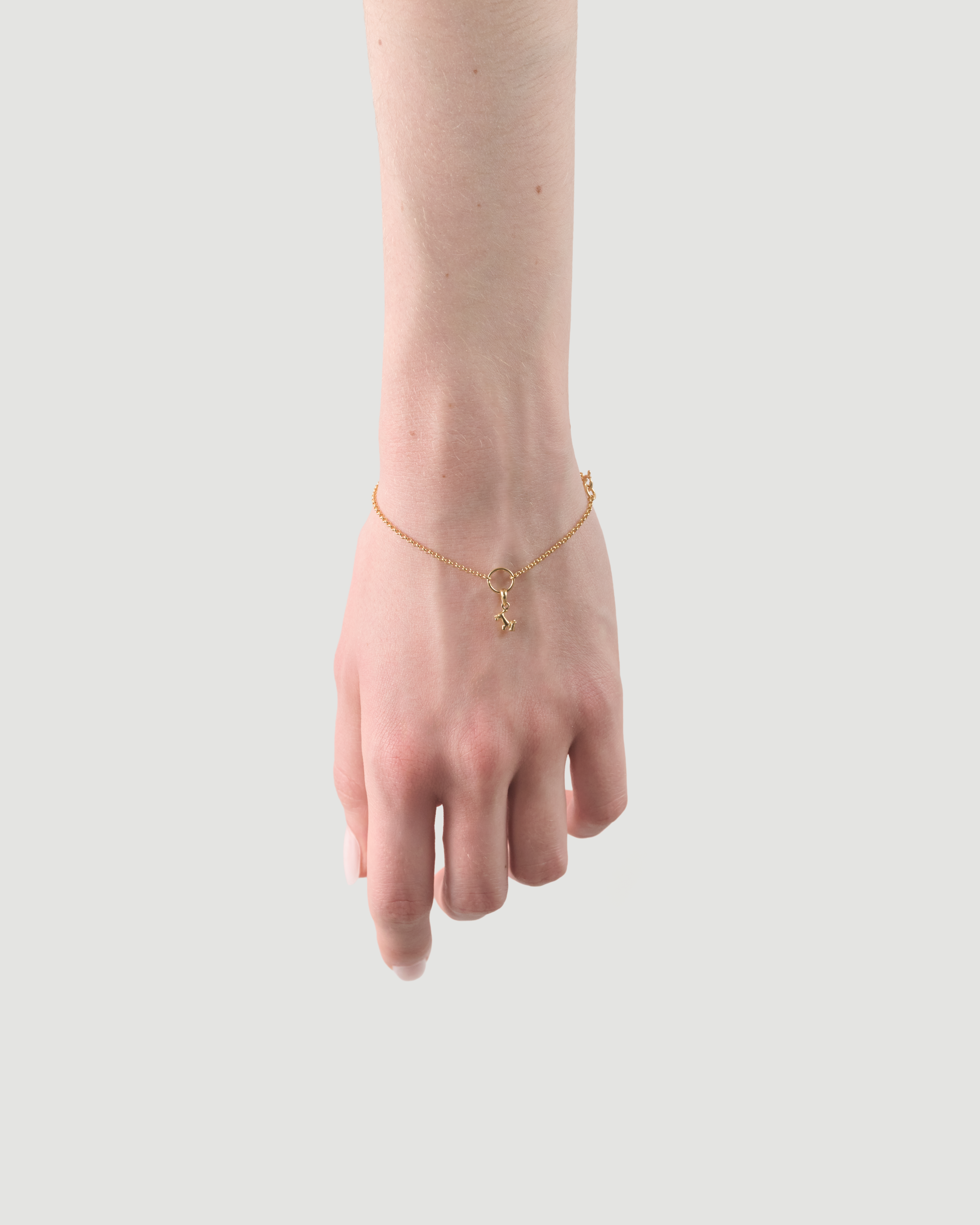 schnauzer chain bracelet 02 K18