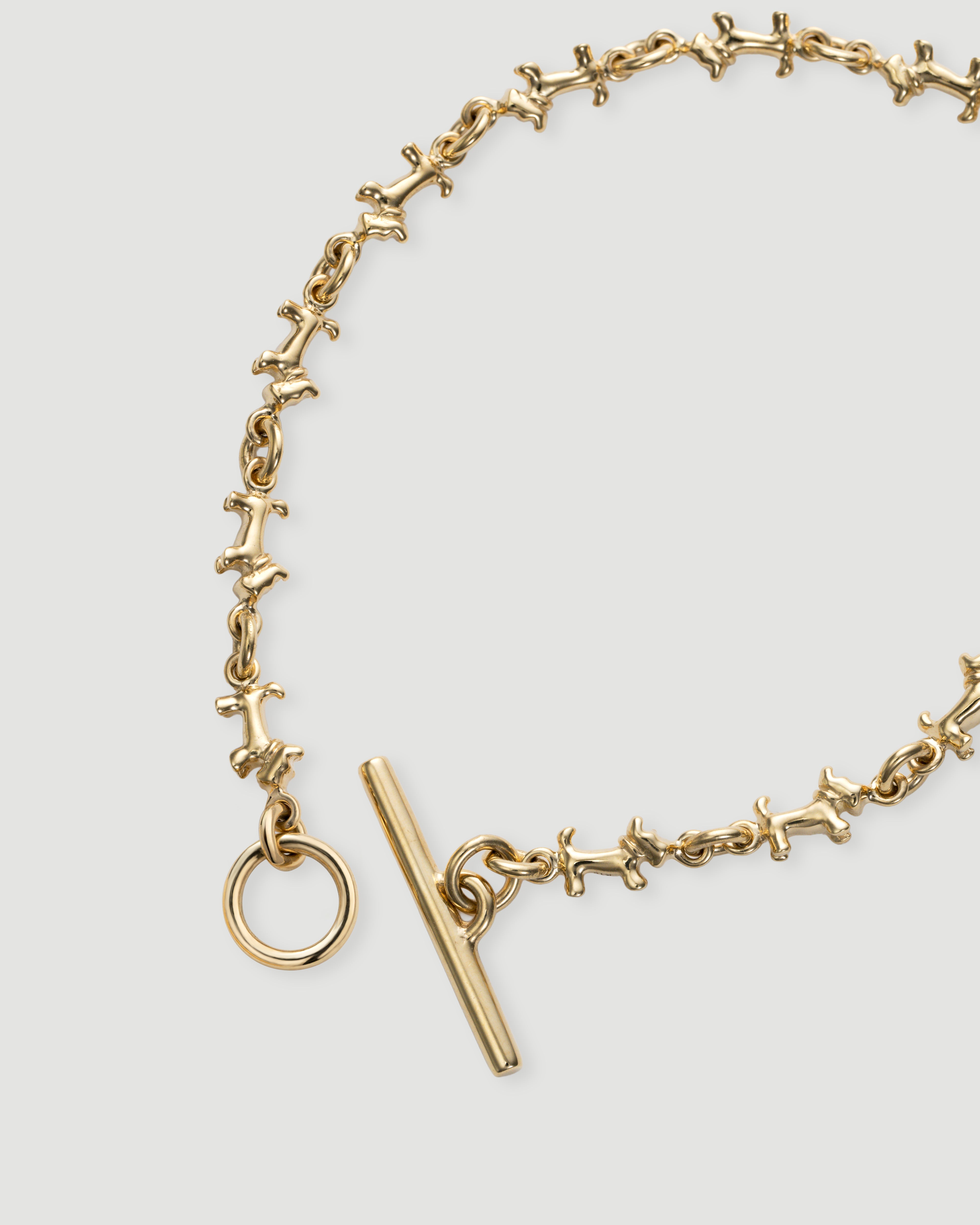 schnauzer chain bracelet 01 K18