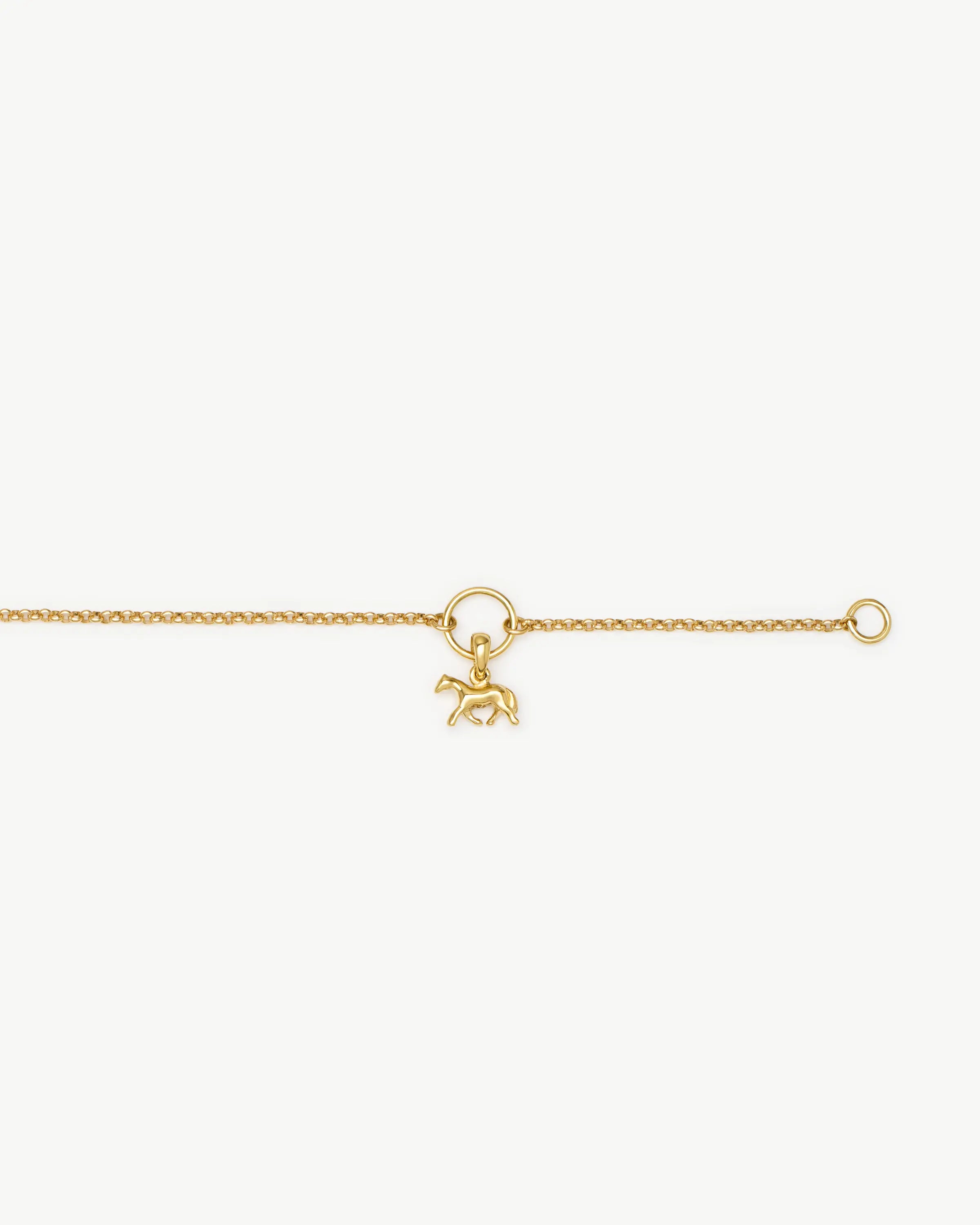 horse chain bracelet 02 K18