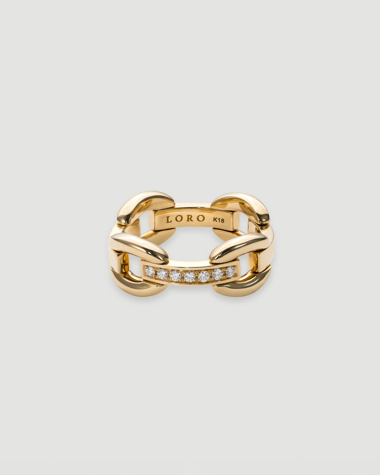 VO ring 01 K18 gold dia｜LORO(ロロ)公式通販