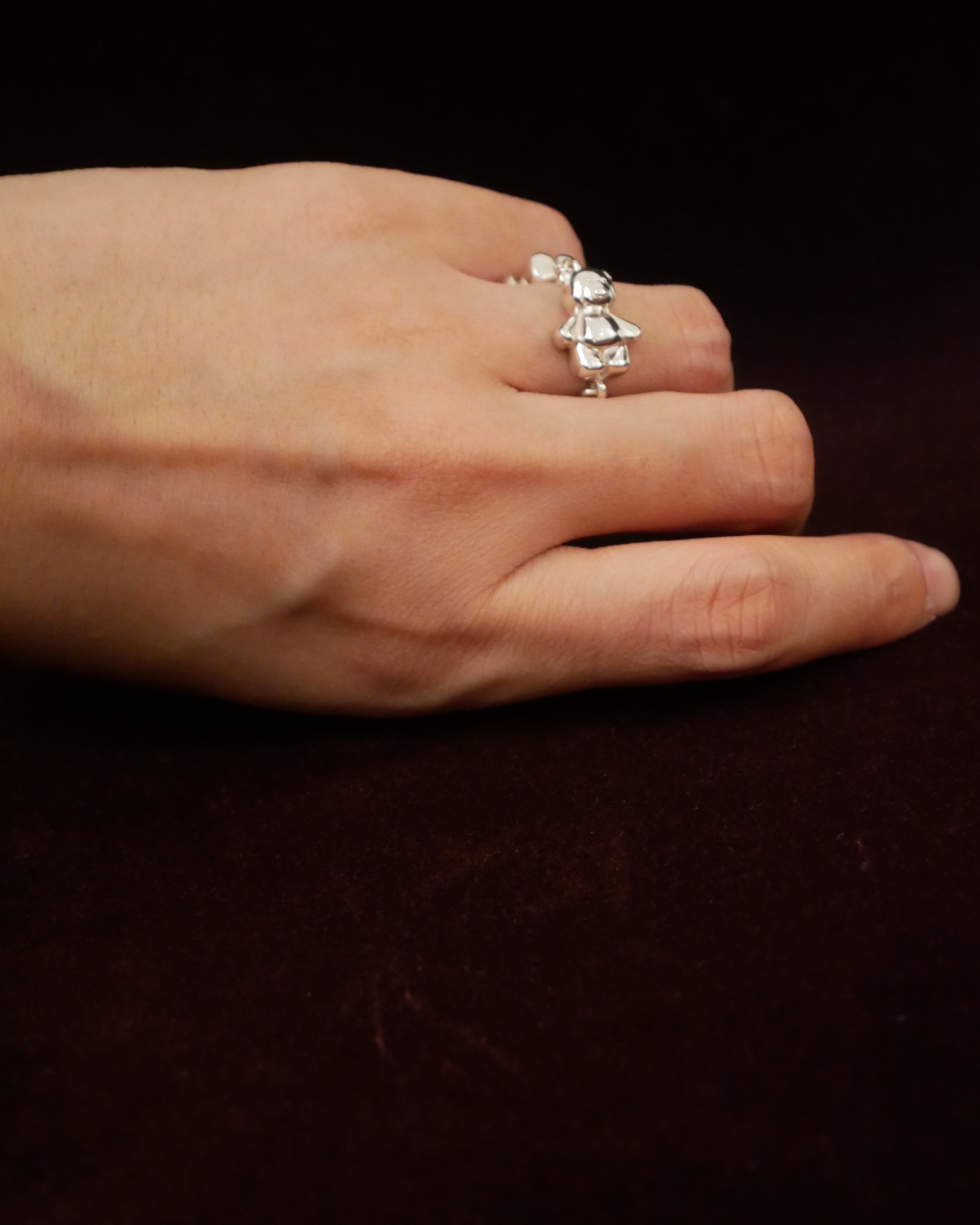 【受注品】bear chain ring