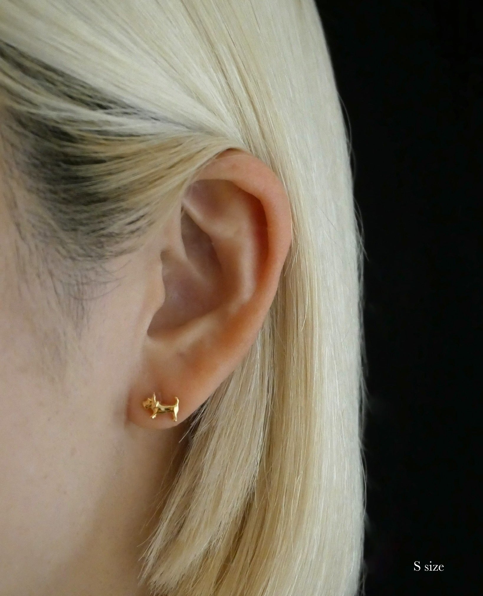 【受注品】schnauzer pierce K18