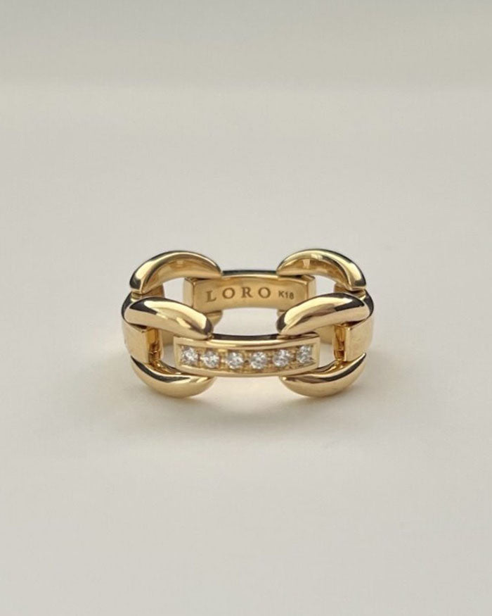 [Made to order] VO ring 01 K18 gold dia