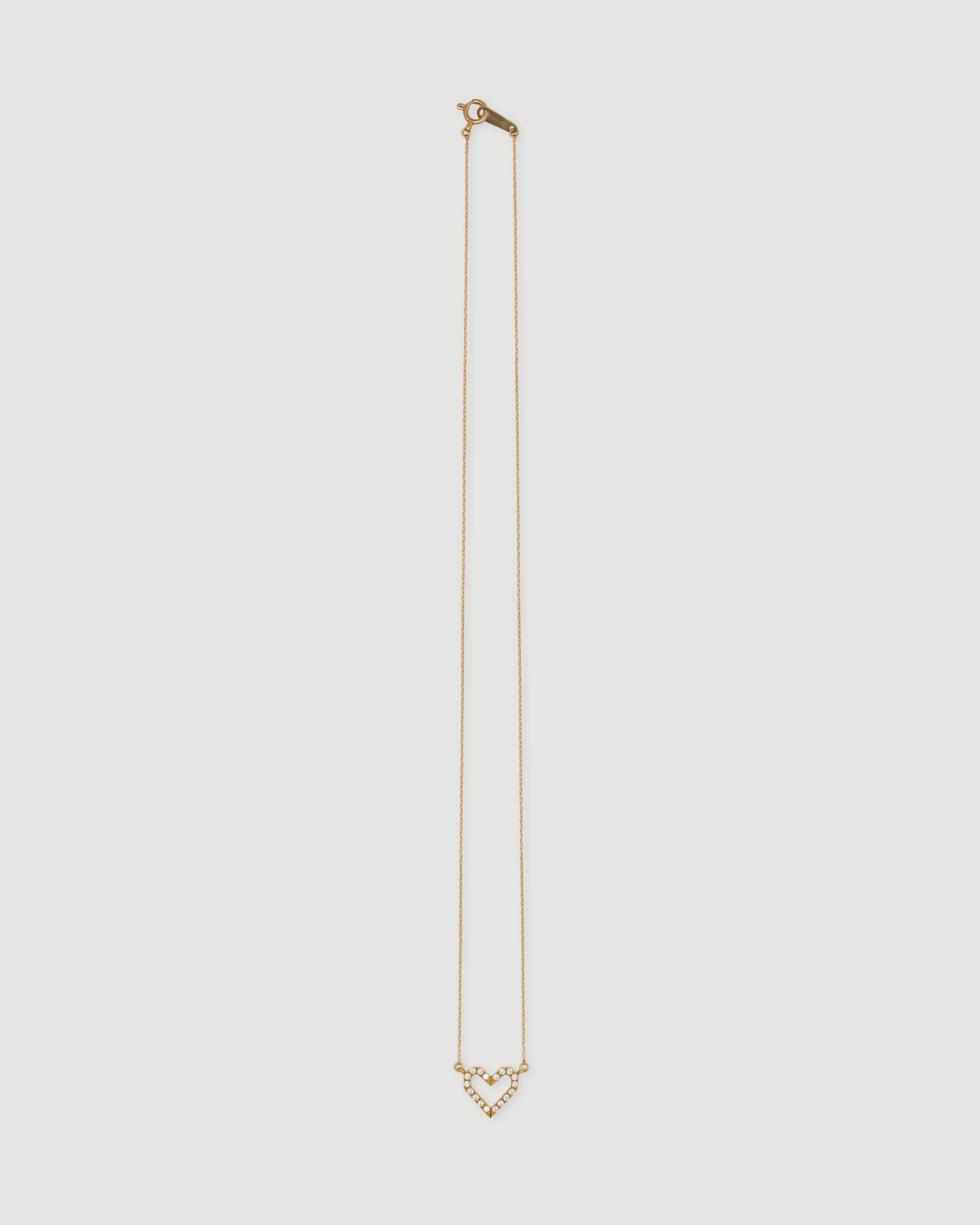 【受注品】ORIGAMI heart dia necklace 01