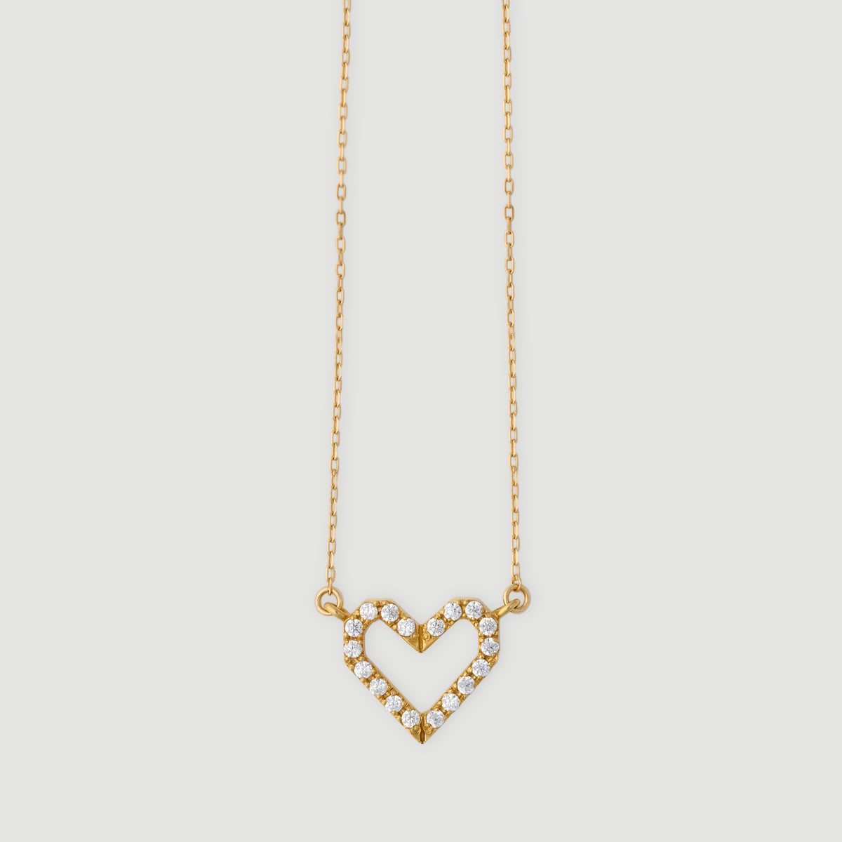 ORIGAMI heart dia necklace 01｜LORO(ロロ)公式通販