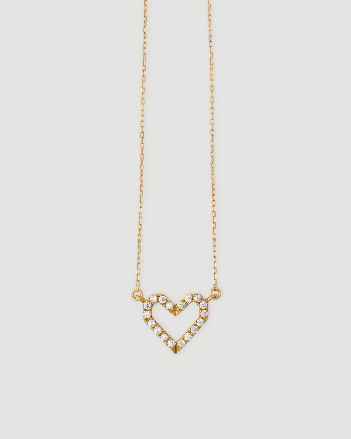 ORIGAMI heart dia necklace 01｜LORO(ロロ)公式通販