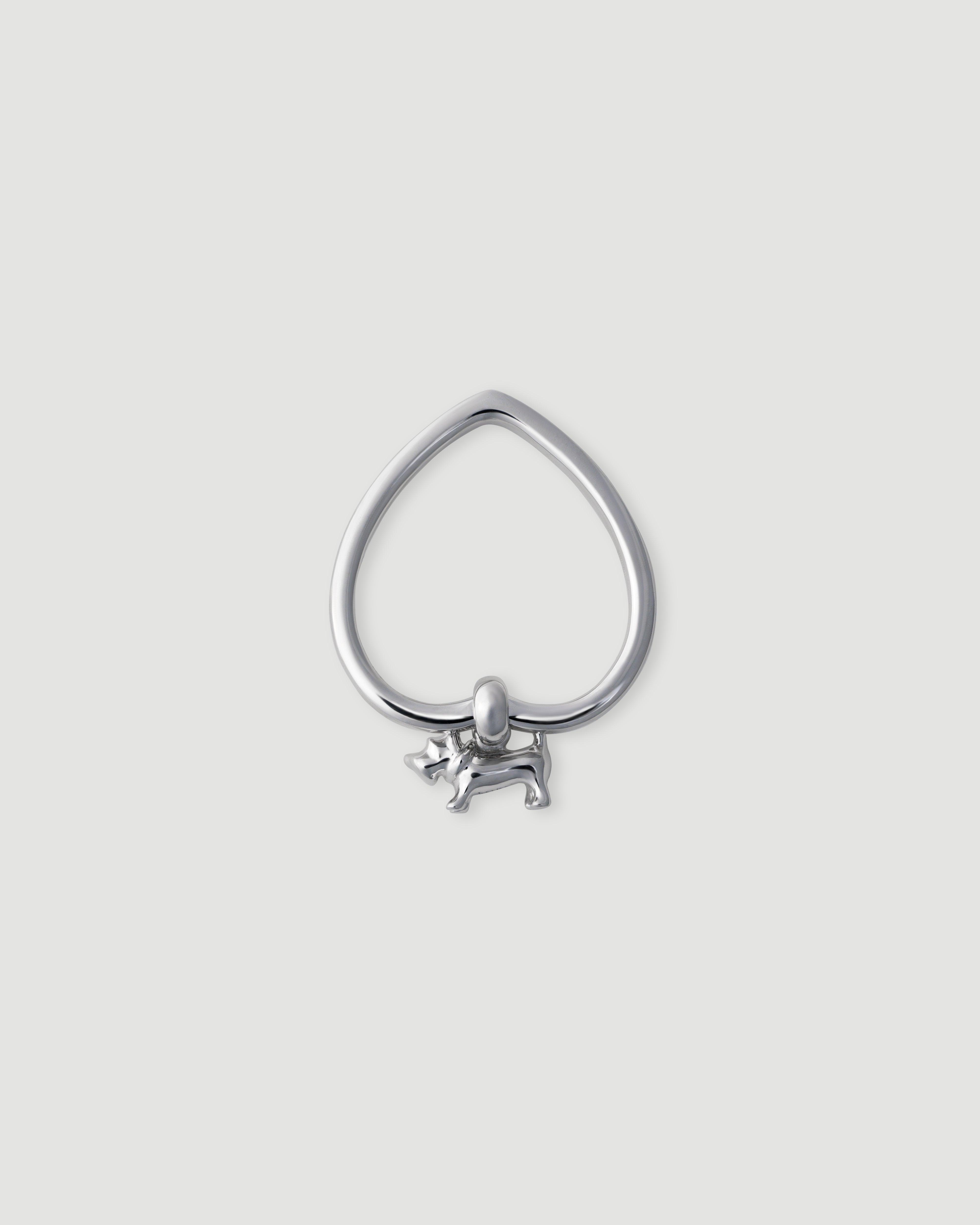 [Made to Order] Schnauzer Heart Ring 01 – Pt900