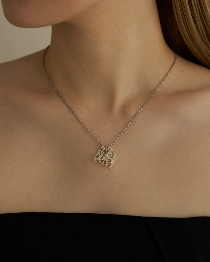 [Order item] initial necklace top 5pierce set