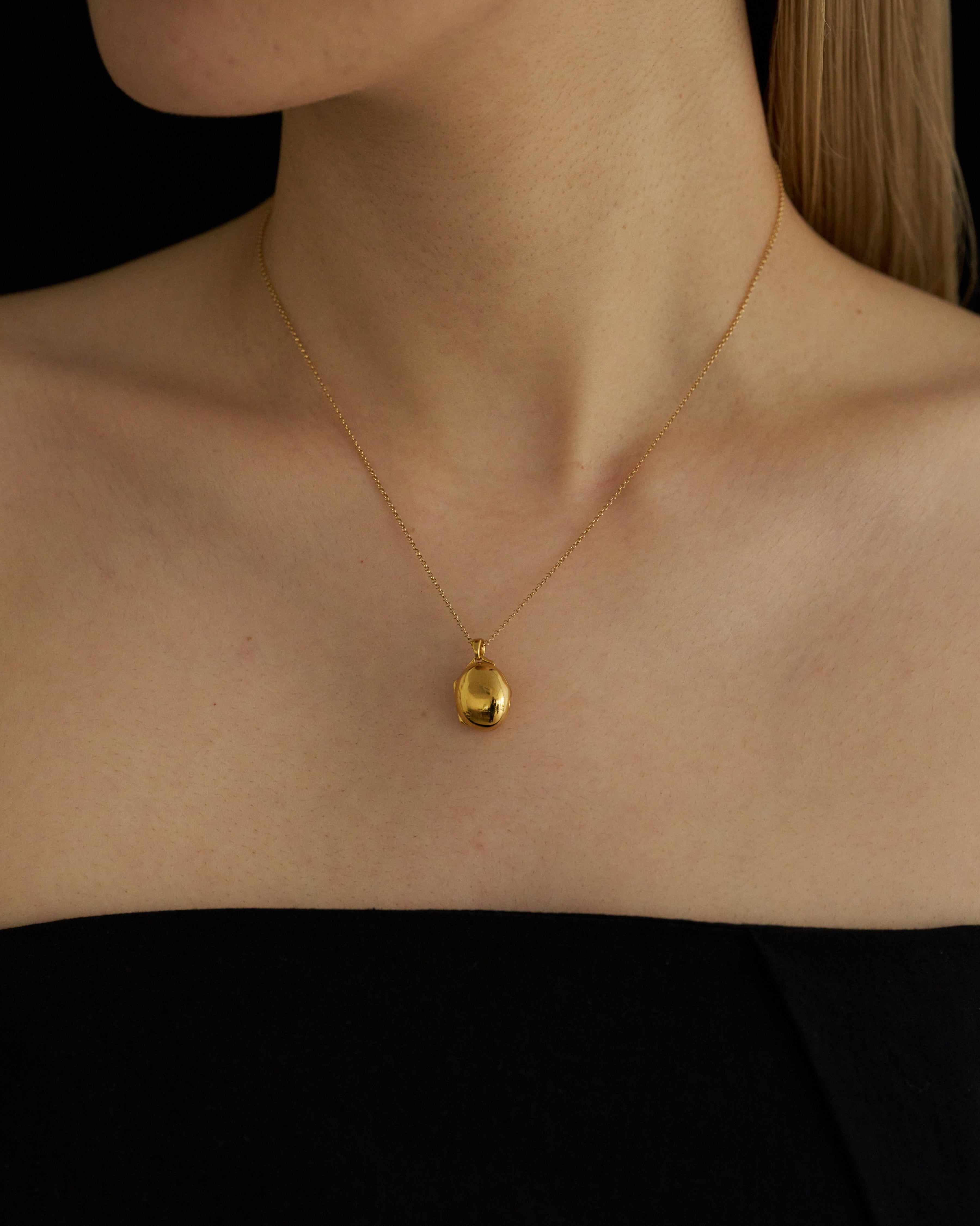 [Order item] locket necklace 01 gold