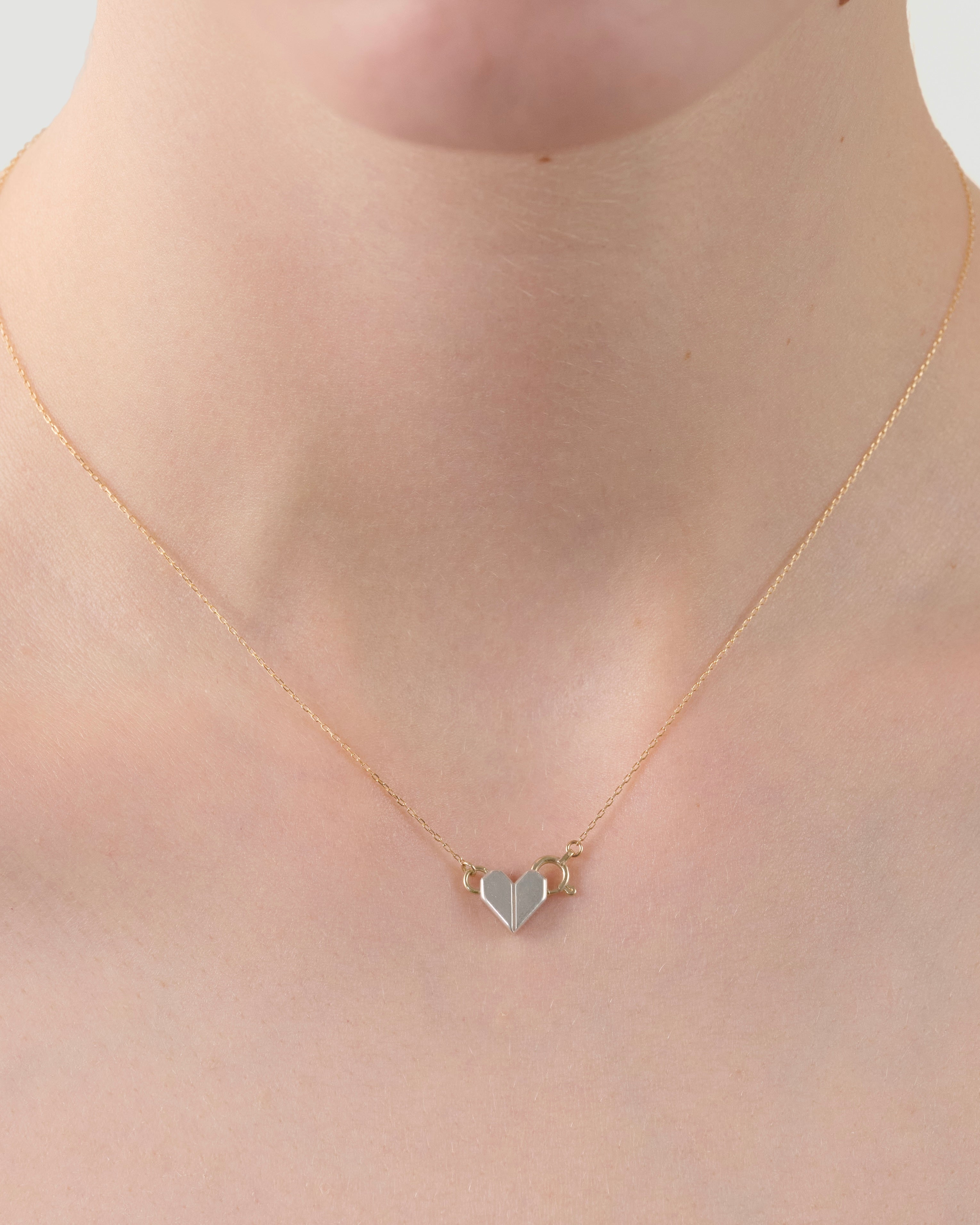 ORIGAMI heart necklace 01 mix