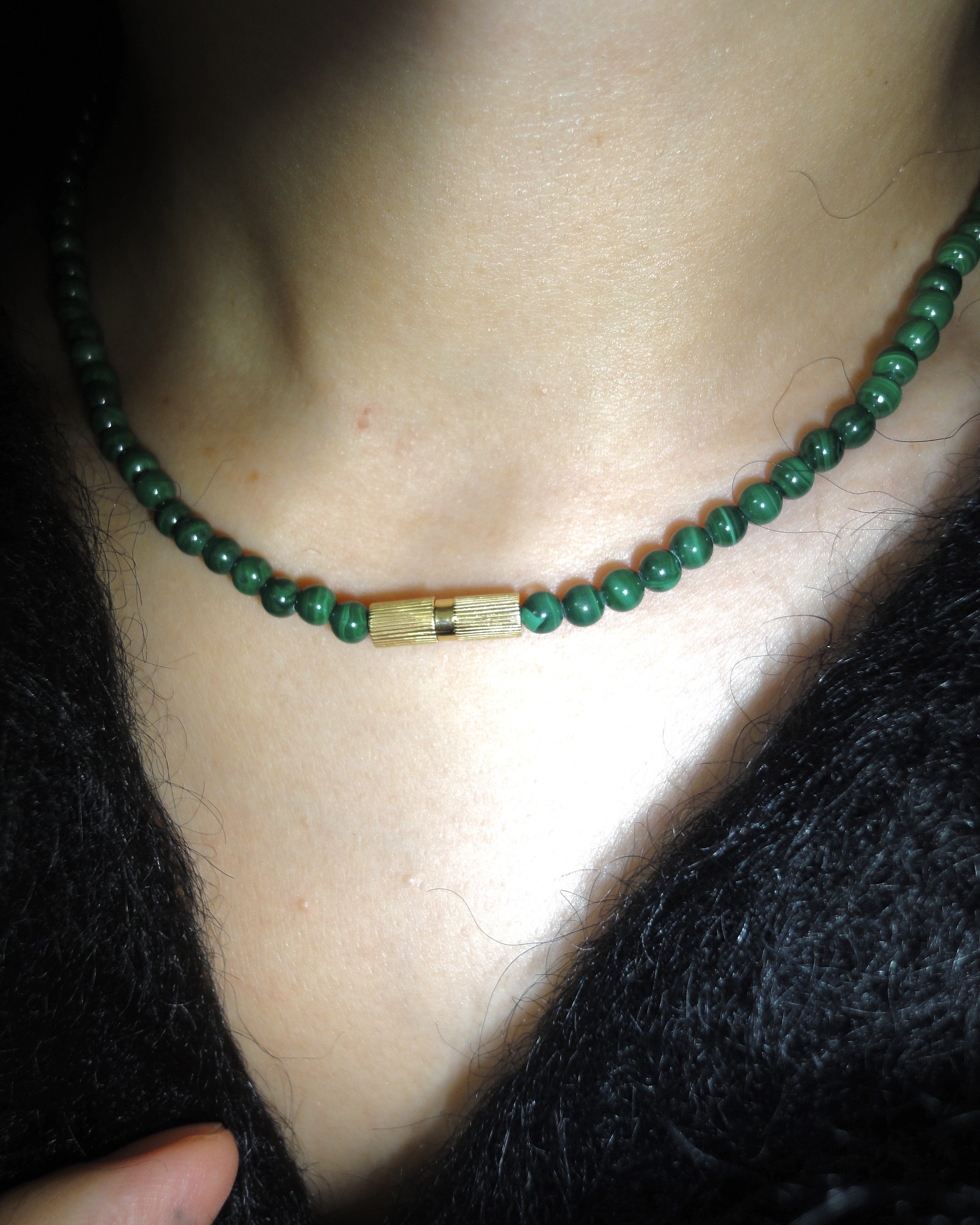 【受注品】amulet Malachite necklace