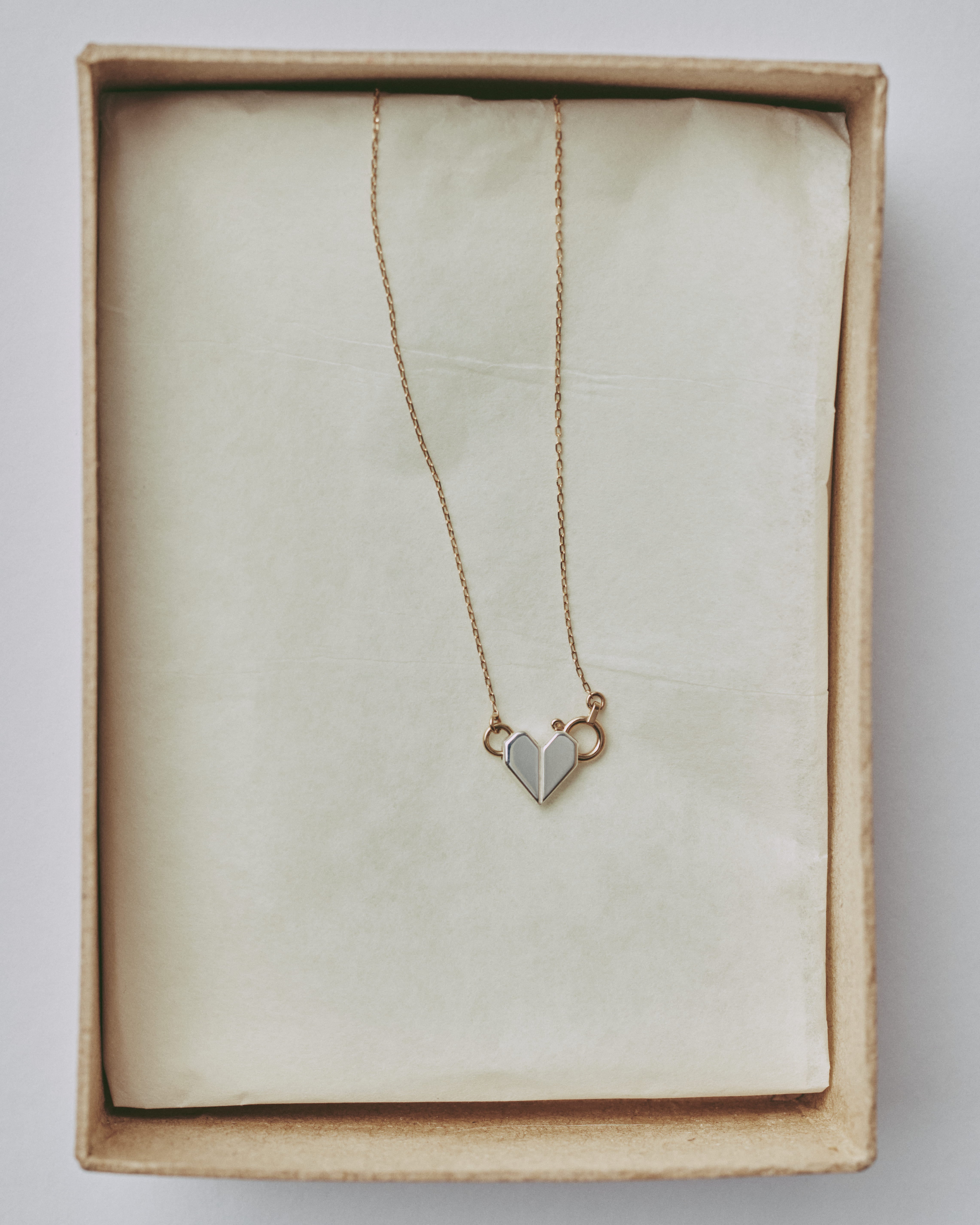 ORIGAMI heart necklace 01 mix｜LORO(ロロ)公式通販