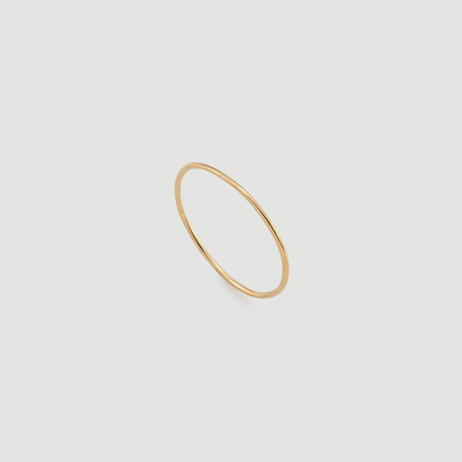 1117 LORO  K18 simple ring(12.5号)細い