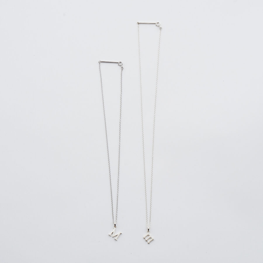【受注品】 initial necklace 01 silver