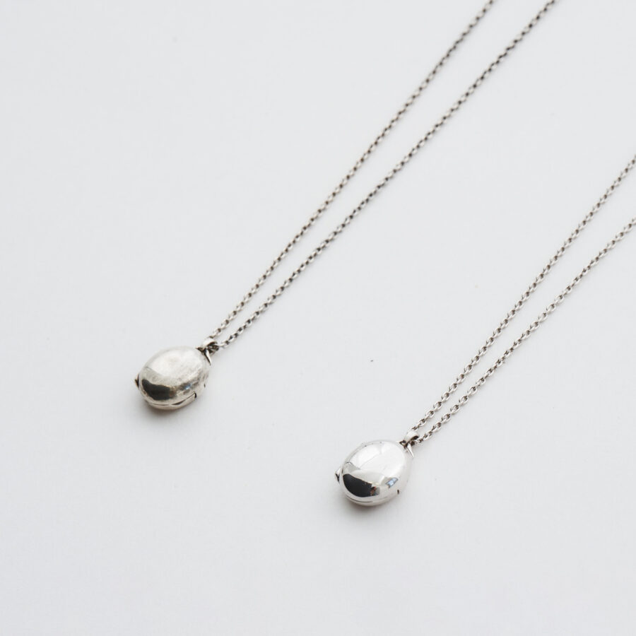 locket necklace 01 silver | LORO