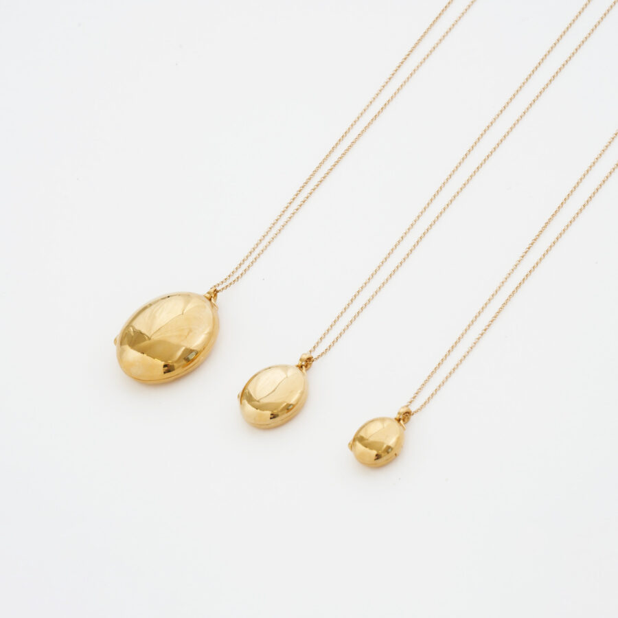 【受注品】 locket necklace 01 gold