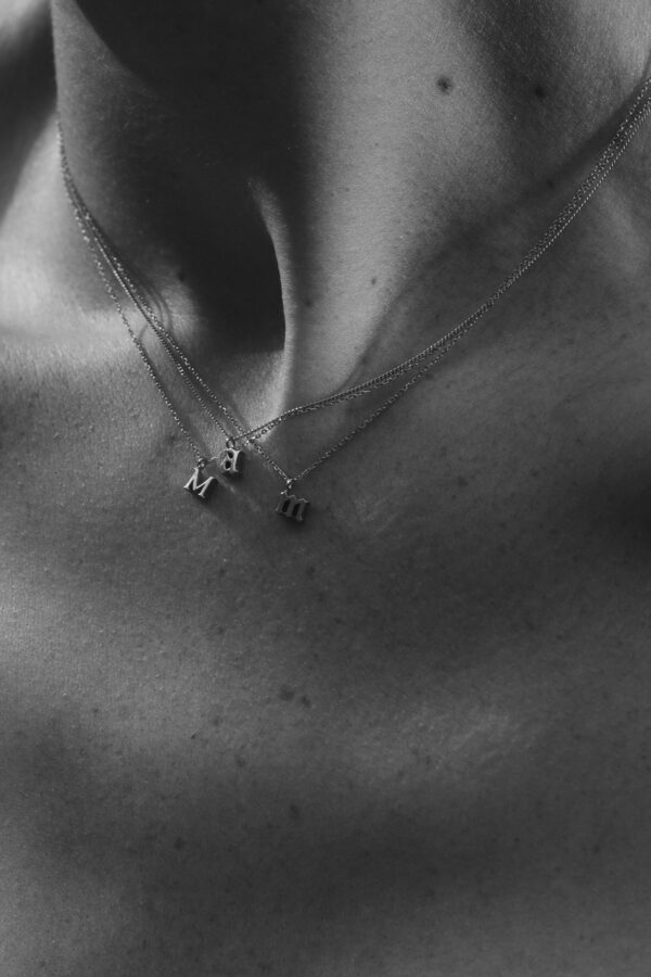 【online限定】K10 initial necklace 02
