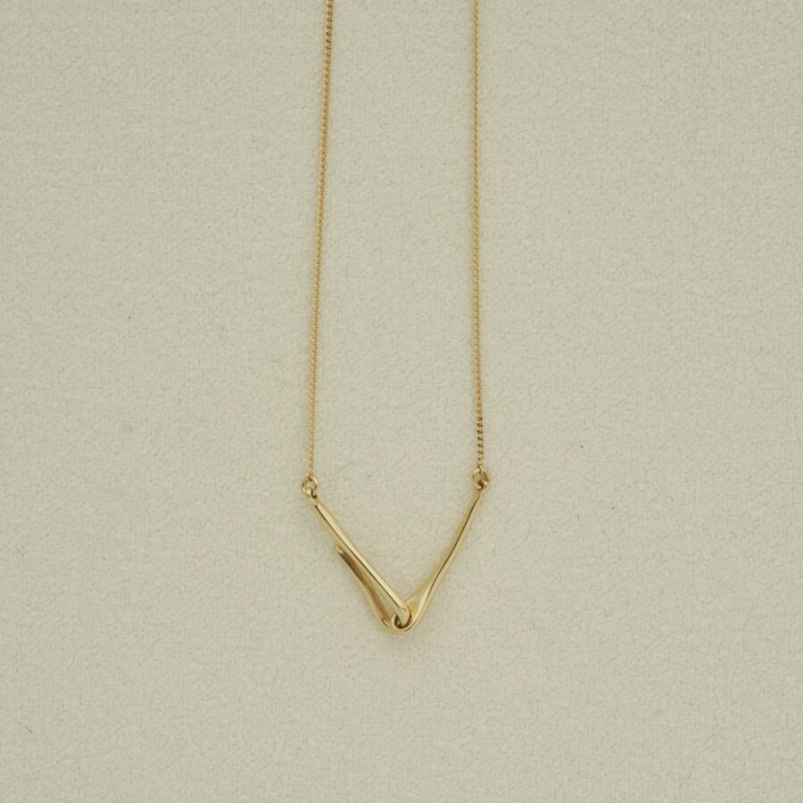 ネックレスloro initial necklace gold
