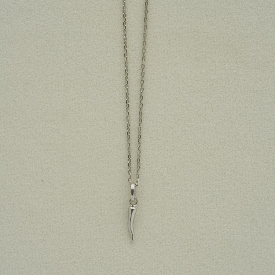 corno necklace silver